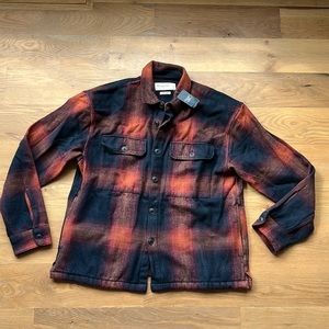 Mens Soft A&F Collection Flannel Shirt/Lightweight Jacket